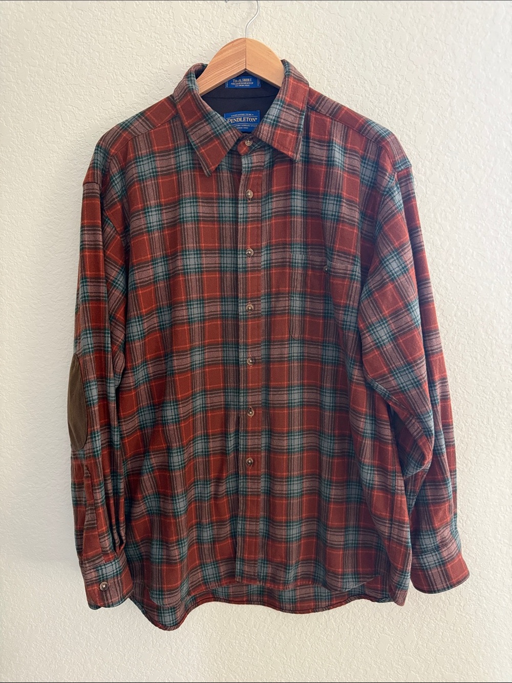 Pendleton "Trail Shirt" Plaid Button Down Shirt Size XL